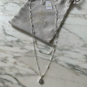 Kendra Scott Silver Necklace Duo